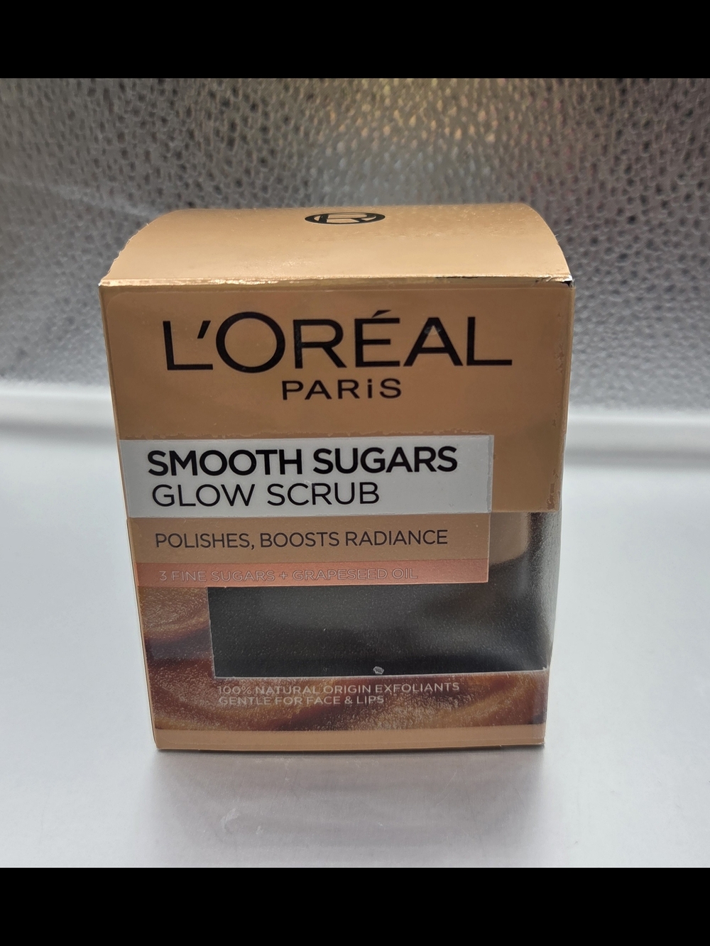 L'Oréal Paris Smooth Sugars Glow Face Scrub For Dull Skin w/ Grapeseed Oil 1.69